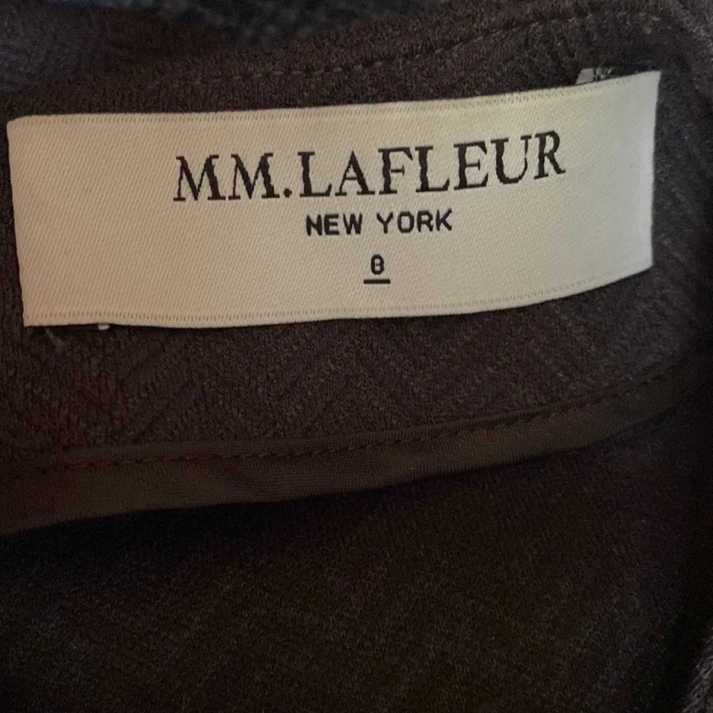 M.M. Lafleur The Gayle Chevron‎ Plum Dress Size 0